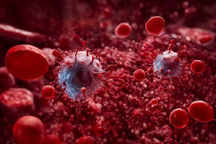 Клетки иммунитета борются с инфекциями в кровяном потоке
